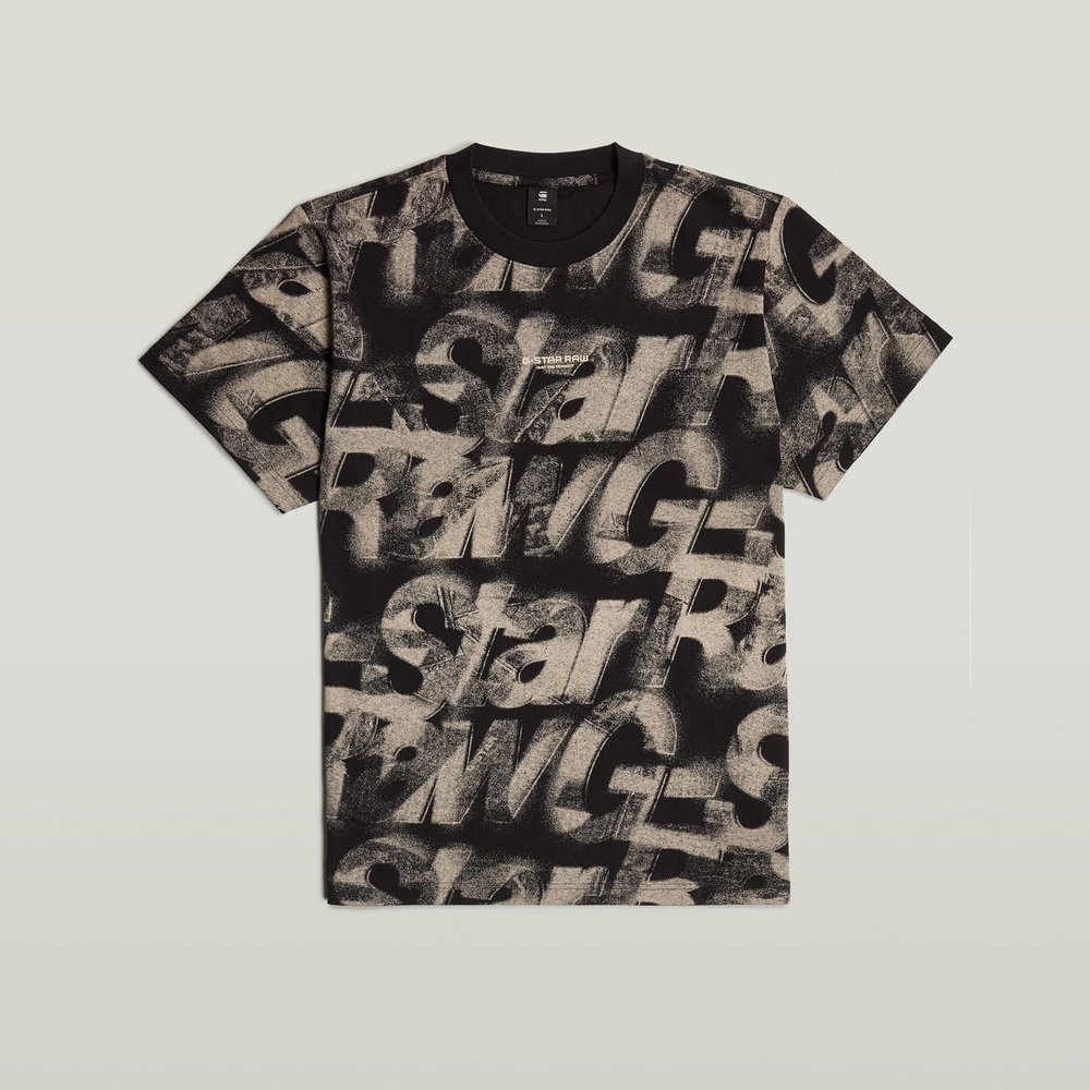 G Star Sprayed Letters T Shirt XL